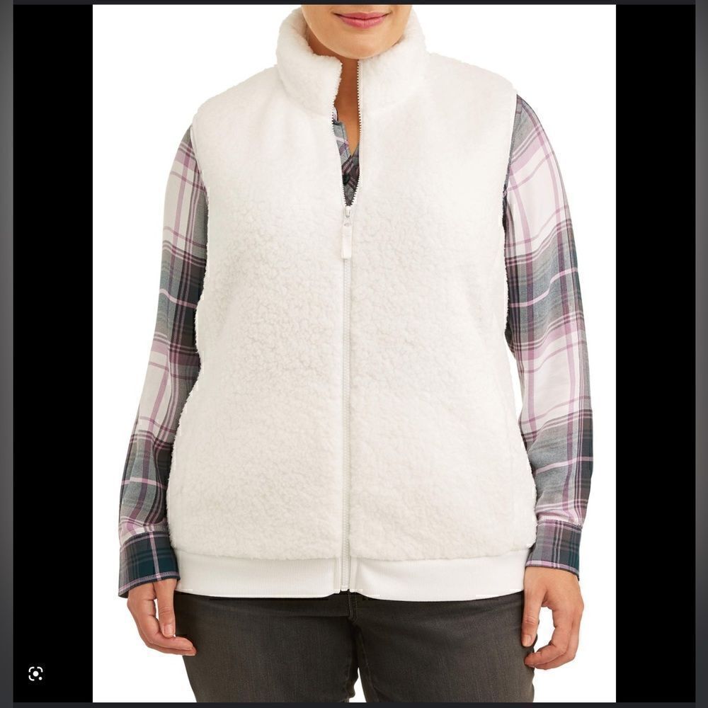 Take 50% OFF- Time and Tru Plus Plush Vest, Size-XL